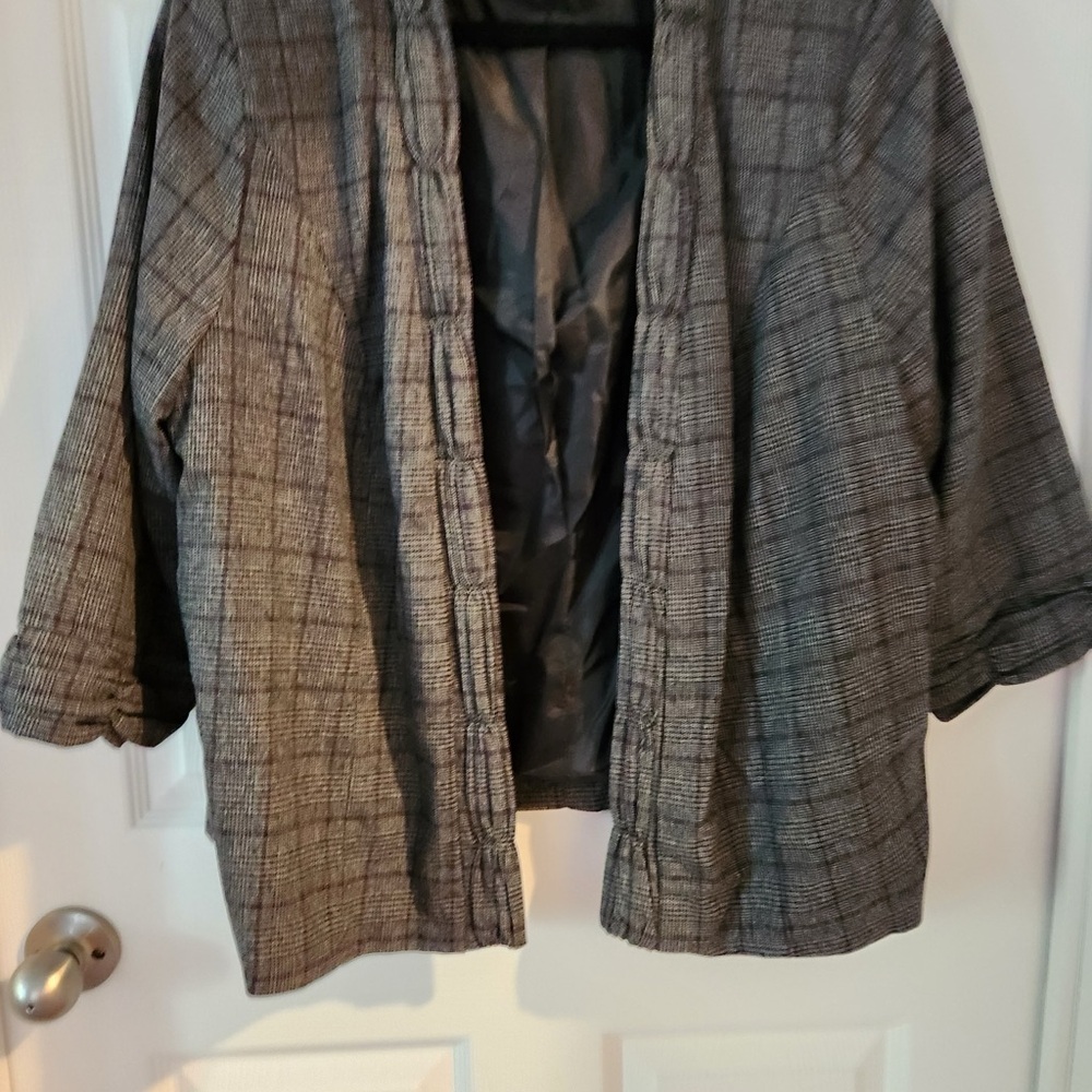 CJ Banks 2X Brown/Gray Blazer -Gently Used